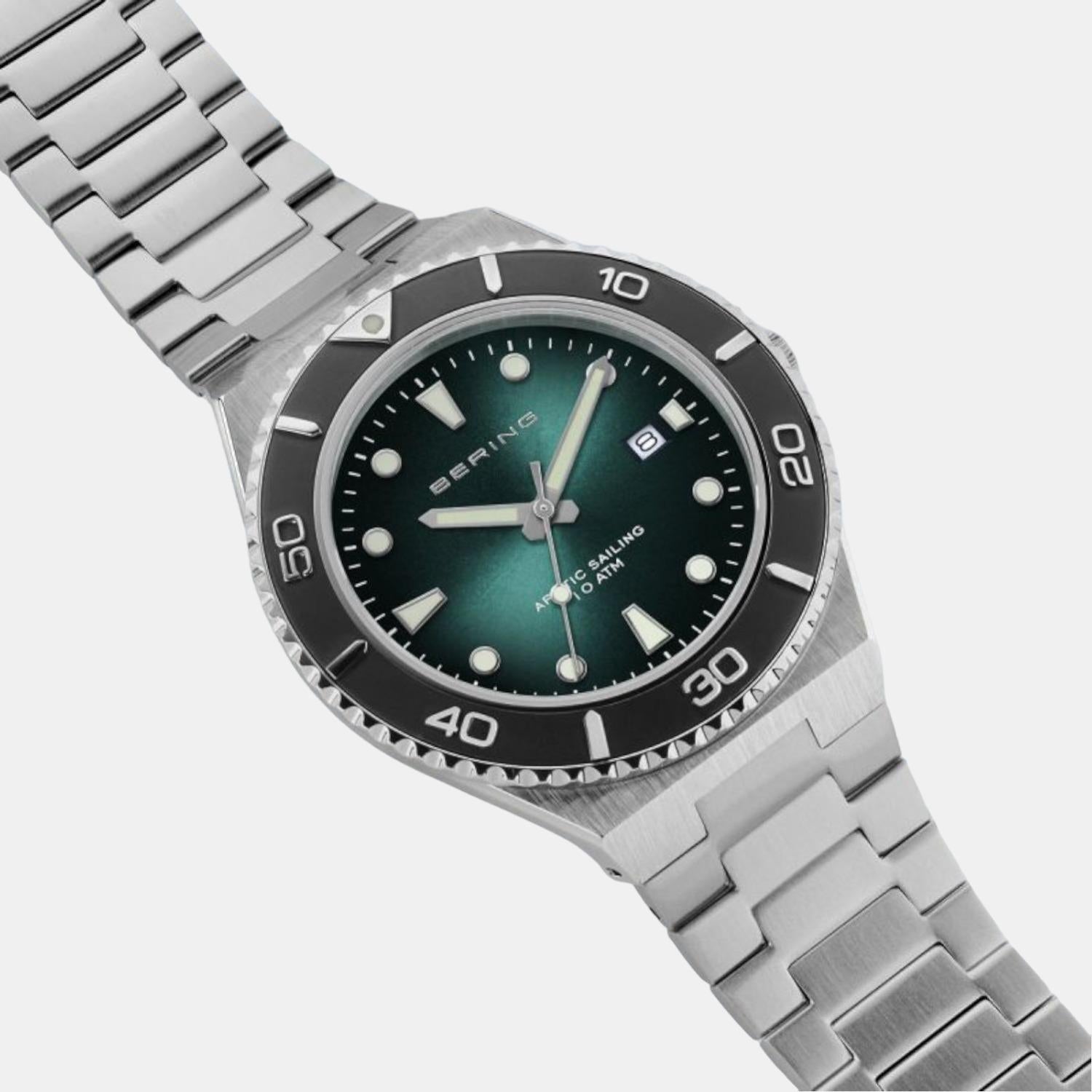 Bering Stainless Steel Round watch