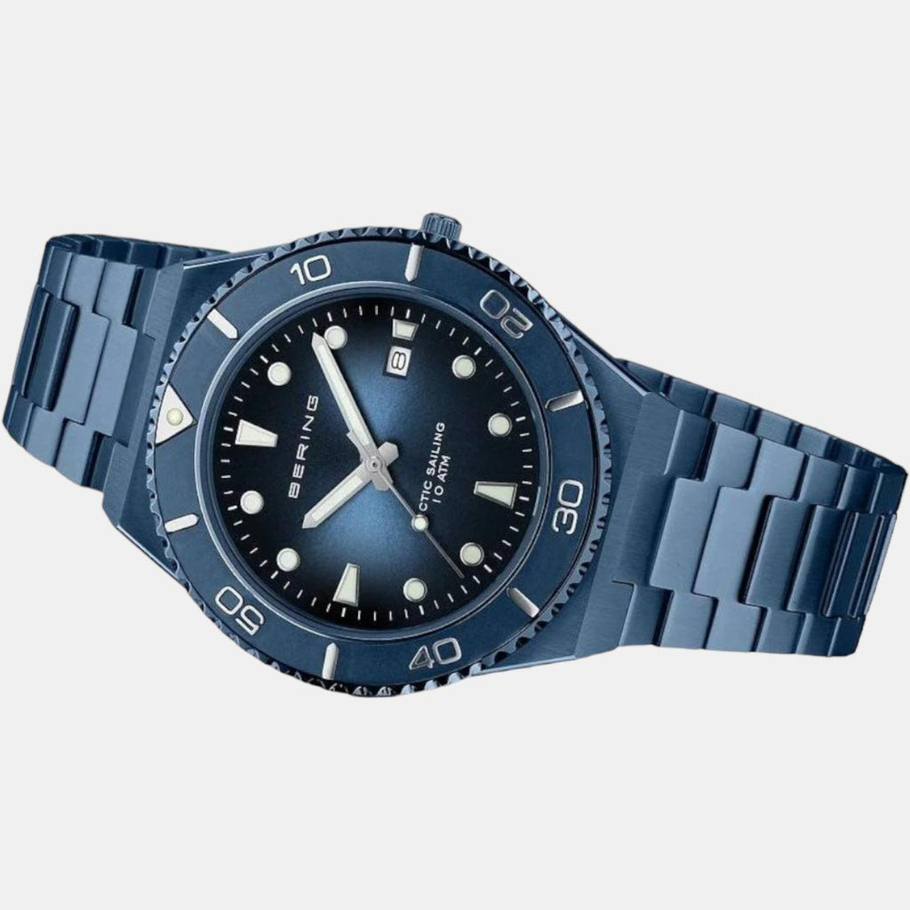 Bering Men Round Blue watch
