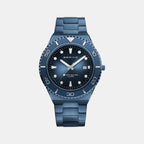 Bering Round Blue Analog watch