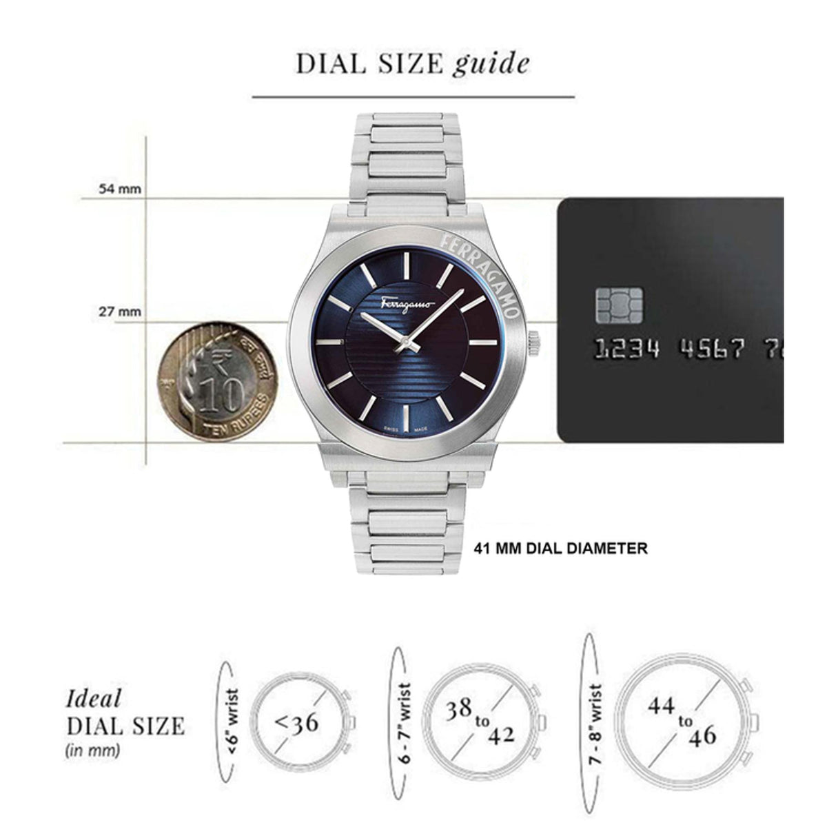 Gancini Men Quartz Blue Dial Analog Stainless Steel Watch SFMP00322