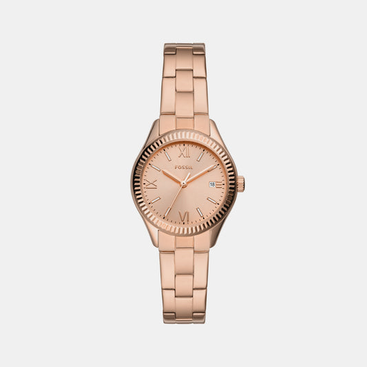 Female Pink Analog Silicone Watch ES5290 – Just In Time