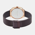 Obaku Women Round Brown watch