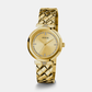 Female Gold Analog Stainless Steel Watch GW0613L2