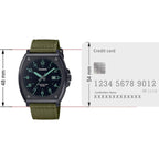 Enticer Men Quartz Black Dial Analog Fabric Watch A2122