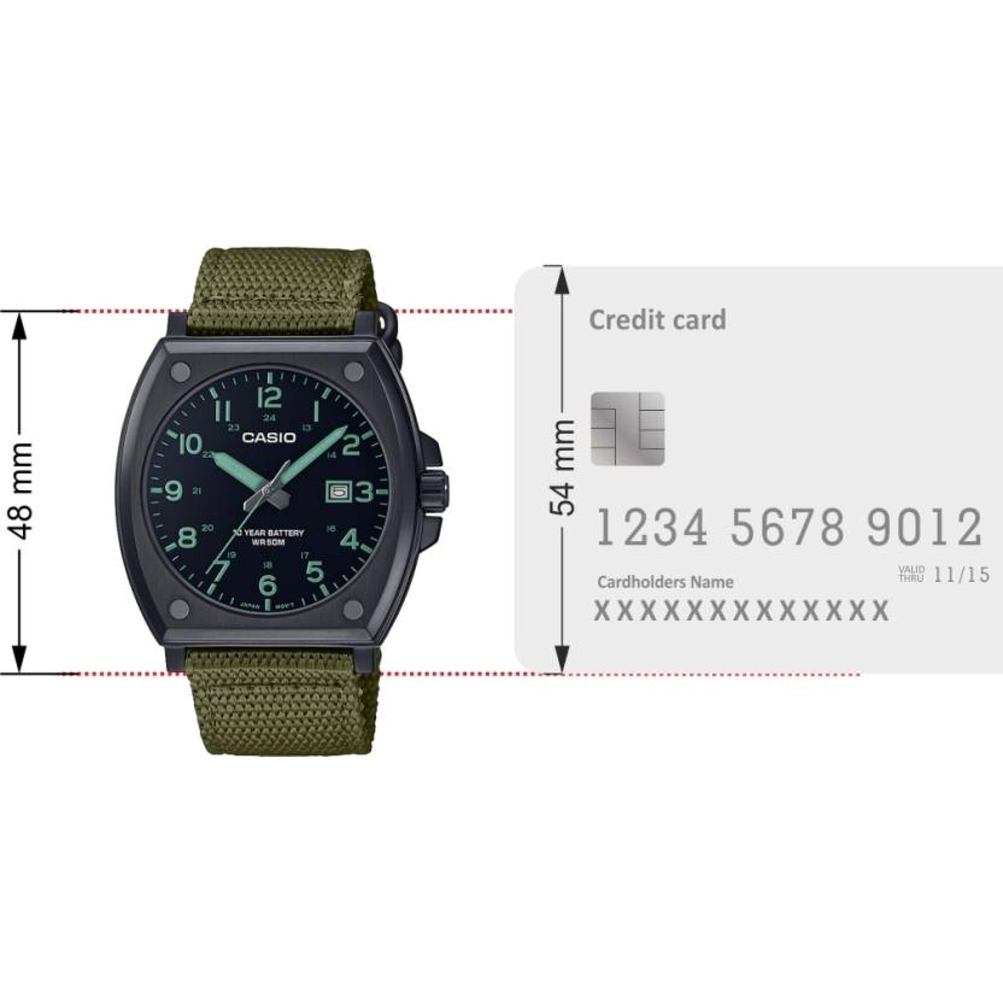 Enticer Men Quartz Black Dial Analog Fabric Watch A2122