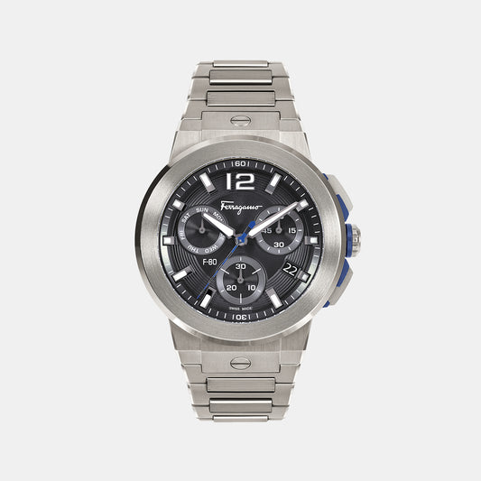 Male Black Chronograph Titanium Watch SFMT00422