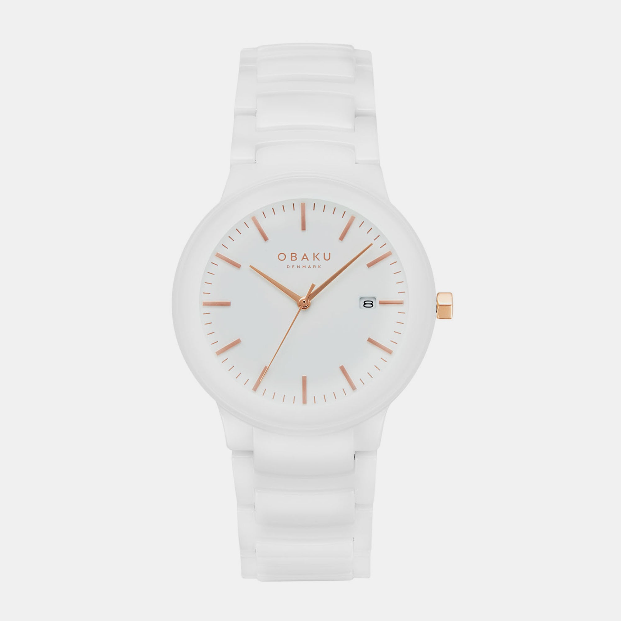 Obaku Round White Analog watch