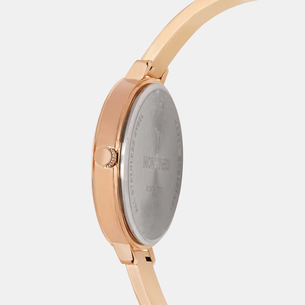 Mont Neo Women Round Rose Gold watch