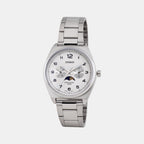 Casio Round White Chronograph watch