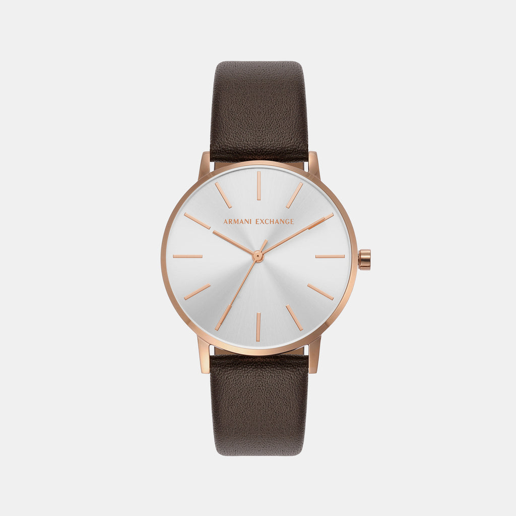 Armani Exchange Round Silver Analog watch