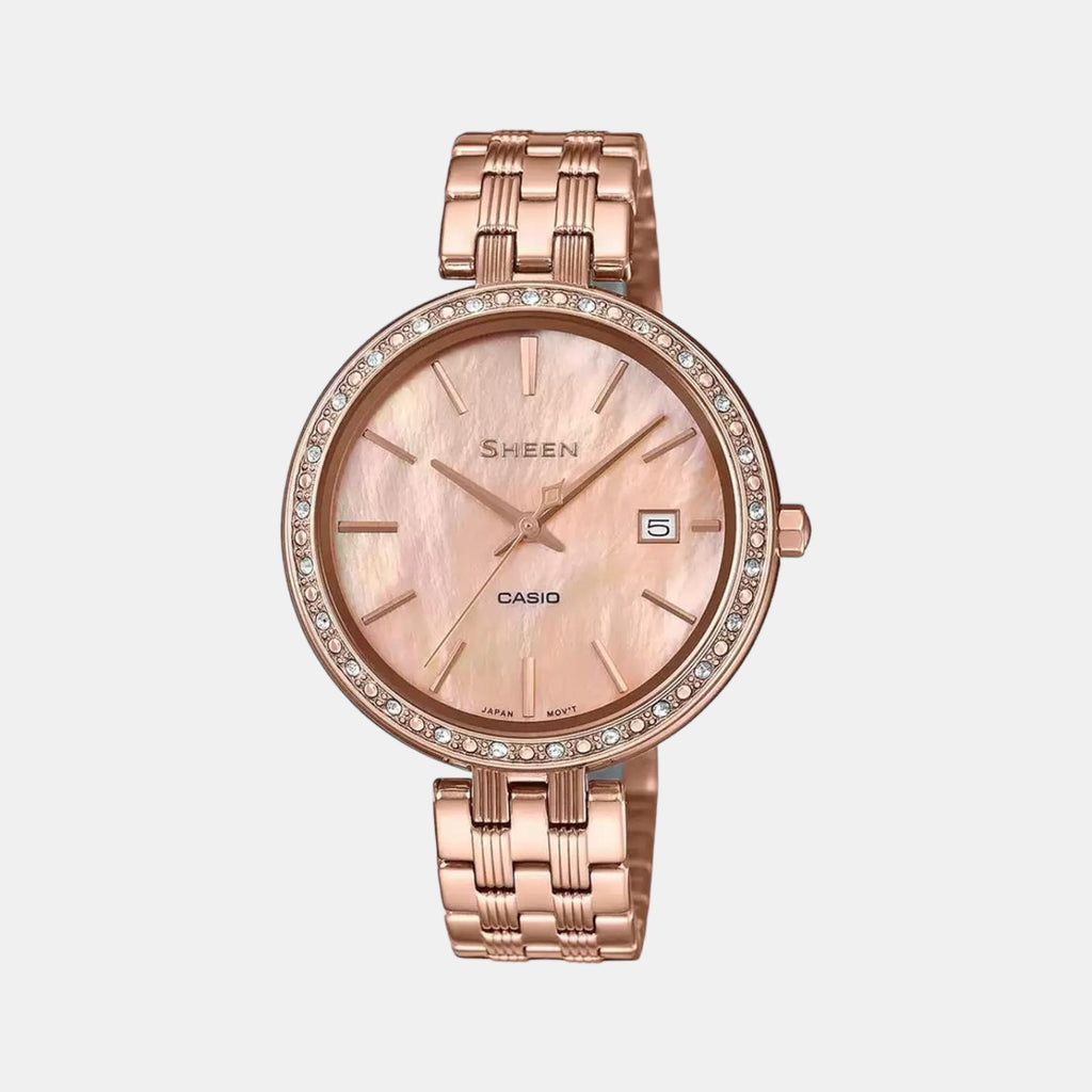 Sheen Female Analog Stainless Steel Watch SX243