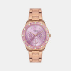 Timex Round Rose Gold Analog watch