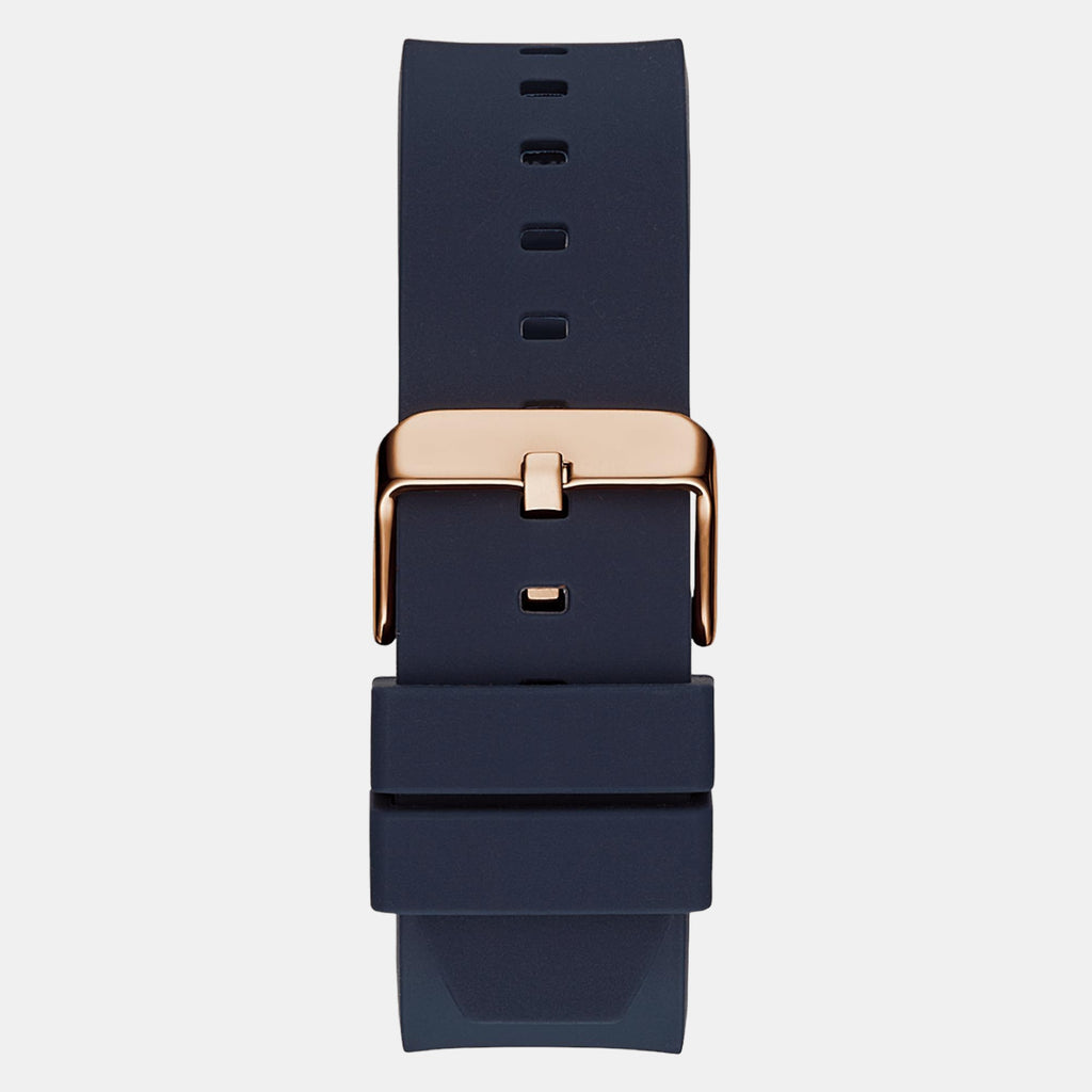 Men Quartz Blue Dial Chronograph Silicone Watch GW0569G3