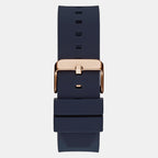 Men Quartz Blue Dial Chronograph Silicone Watch GW0569G3