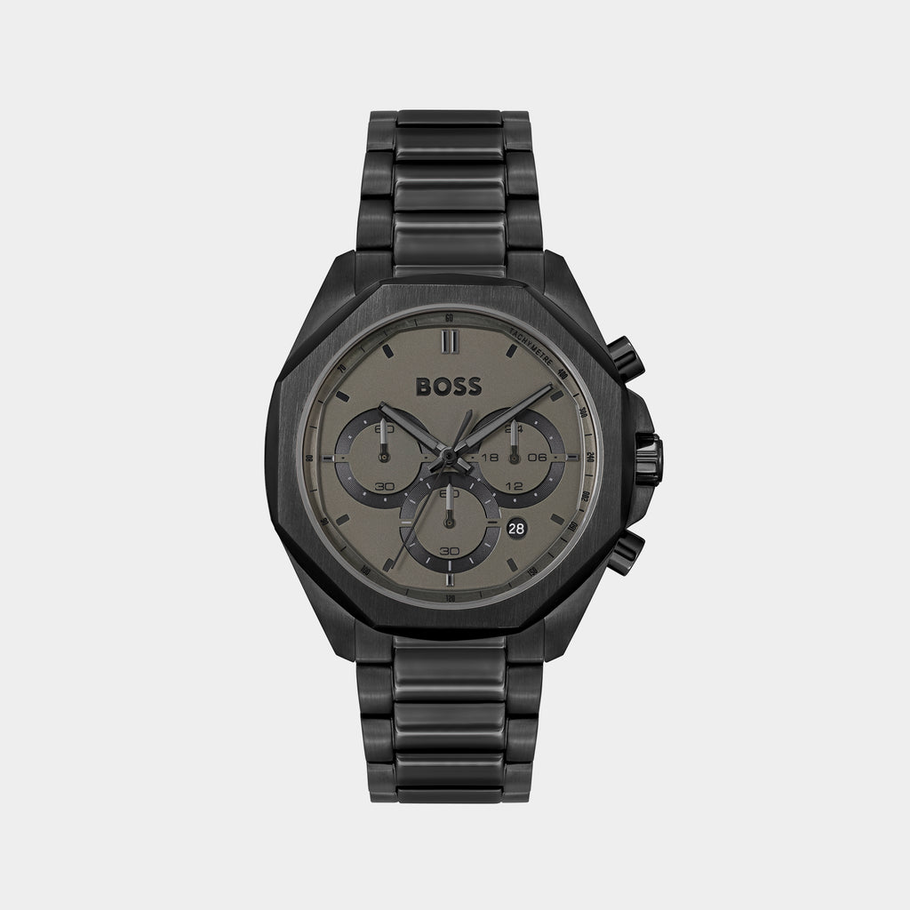 Boss Round Grey Chronograph watch