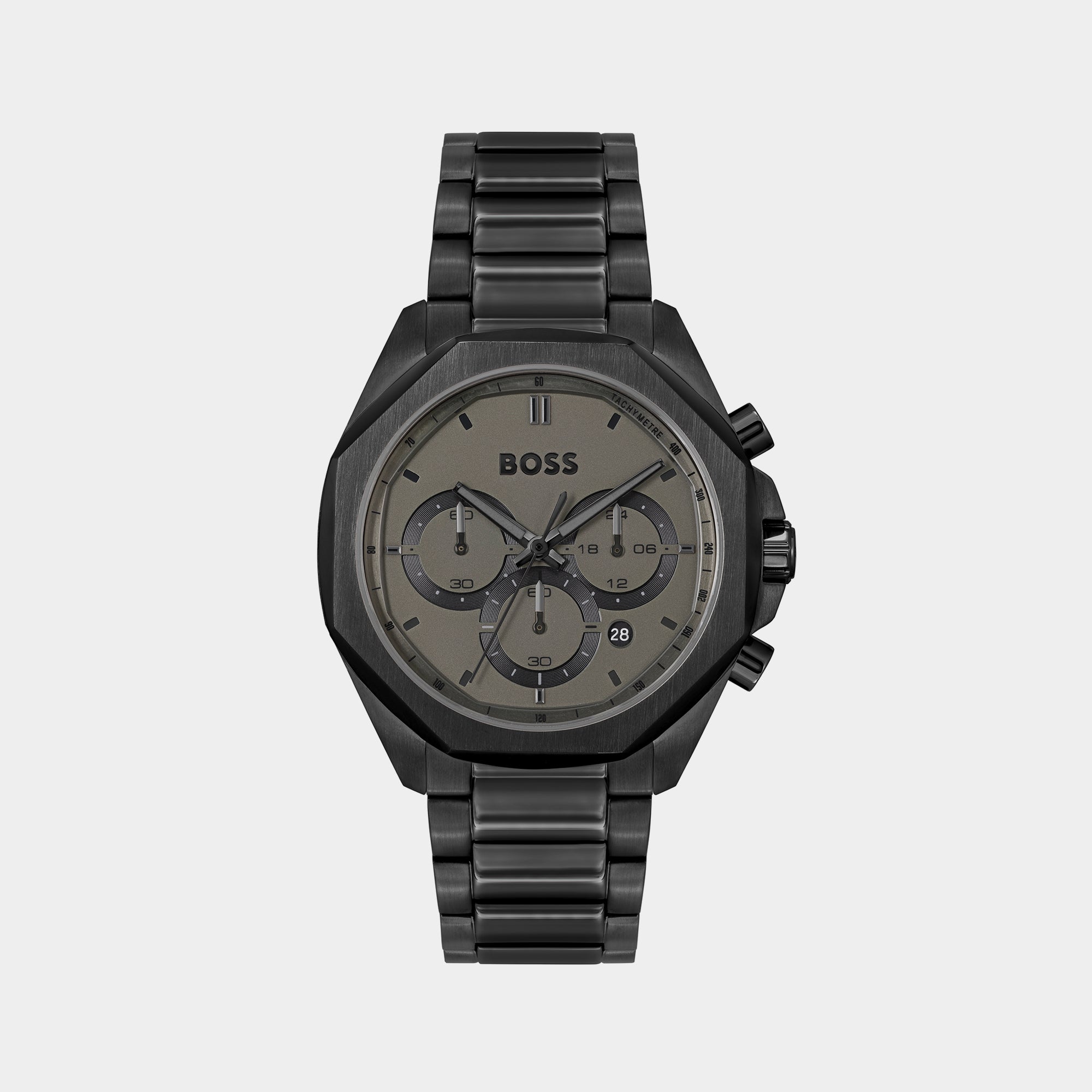 Boss Round Grey Chronograph watch