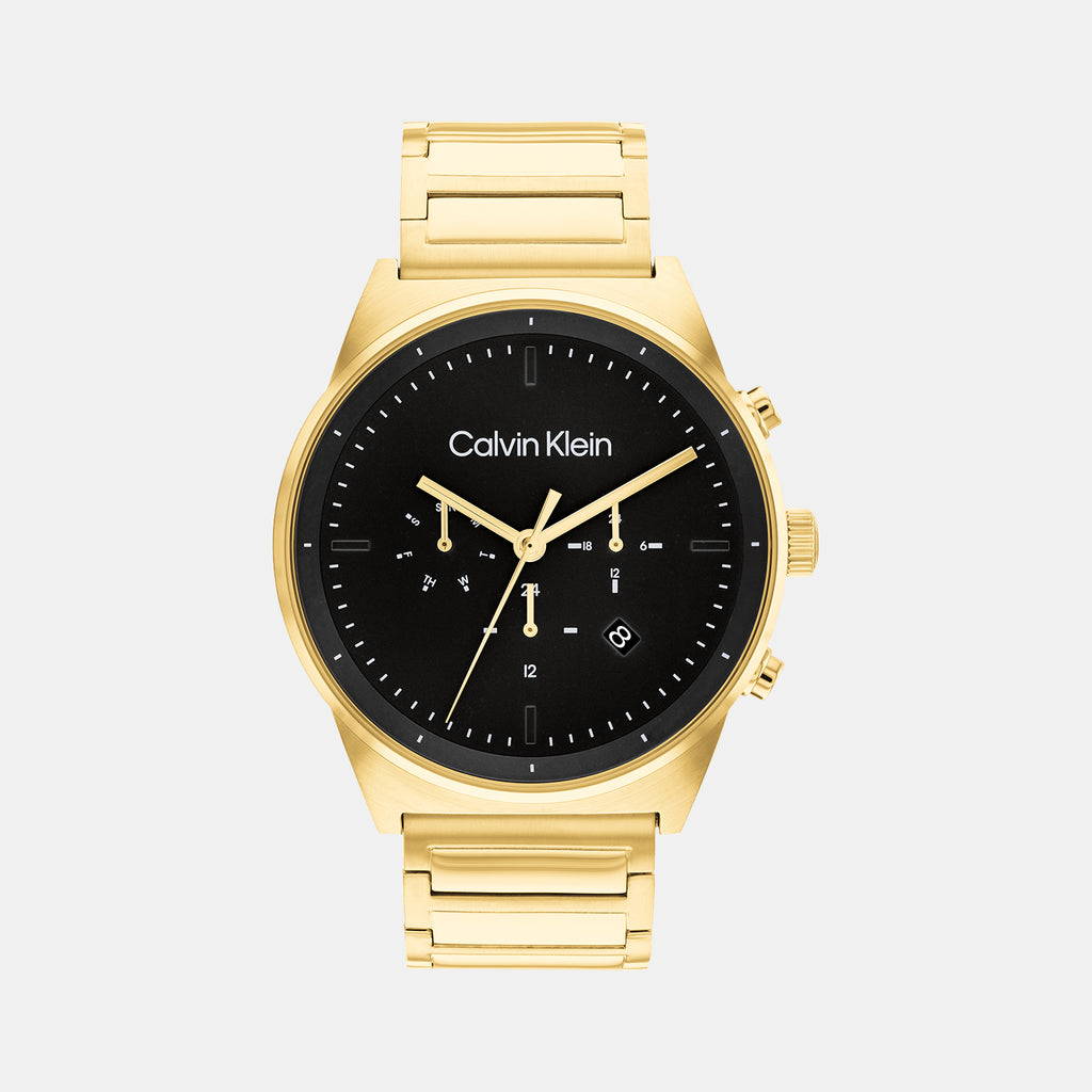 Calvin Klein Round Black Chronograph watch