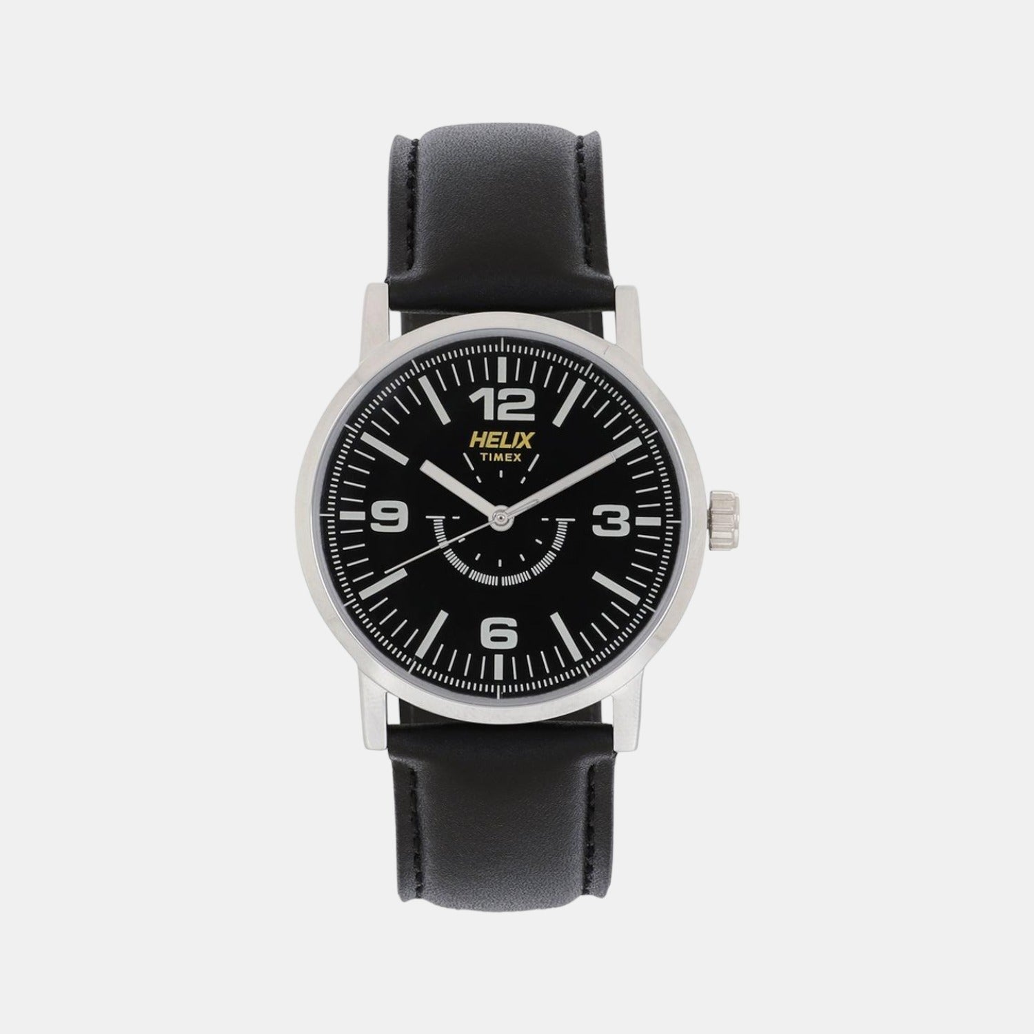 Helix Round Black Analog watch