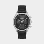 Boss Round Black Chronograph watch