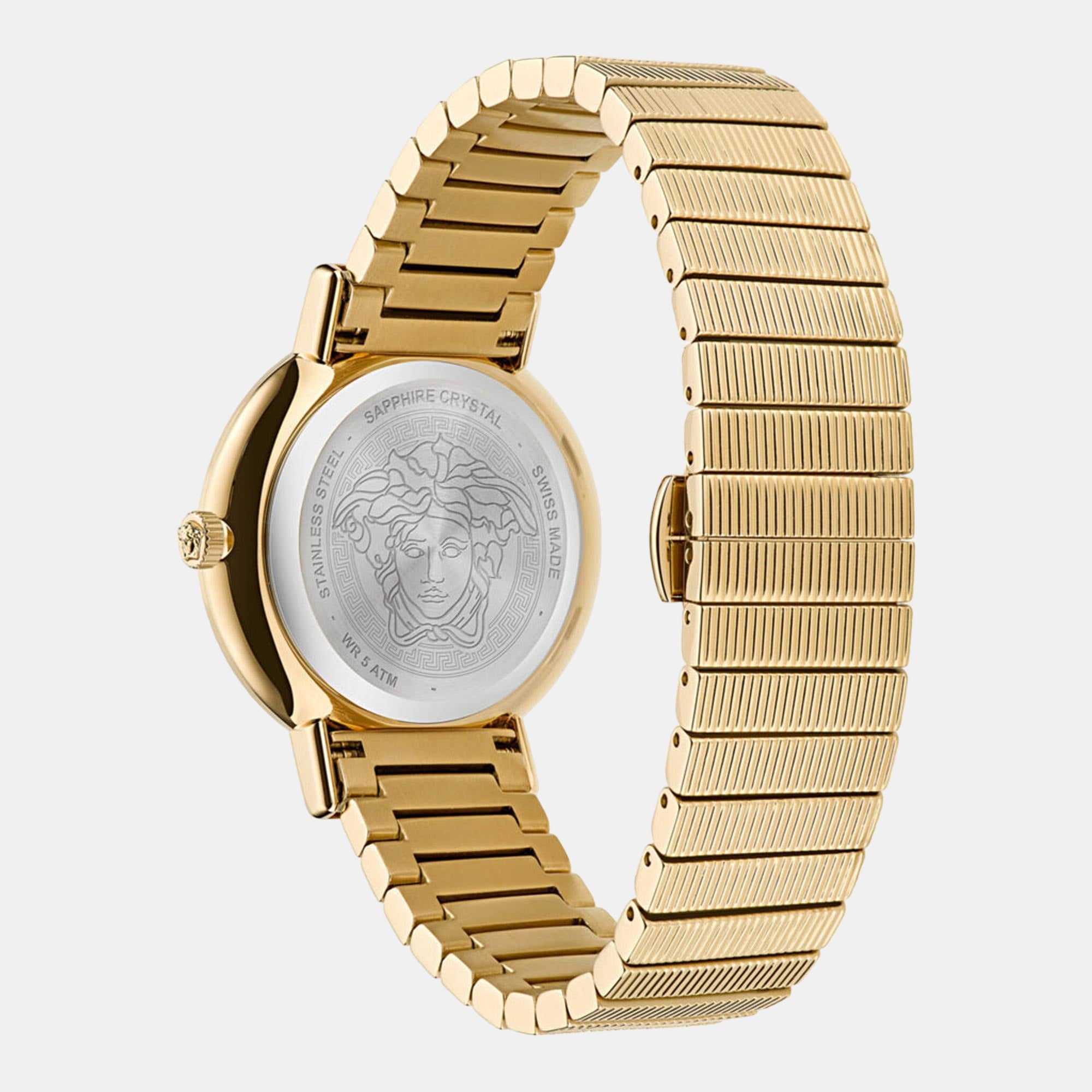 Men Quartz Red Dial Analog Stainless Steel Watch VE3D00622