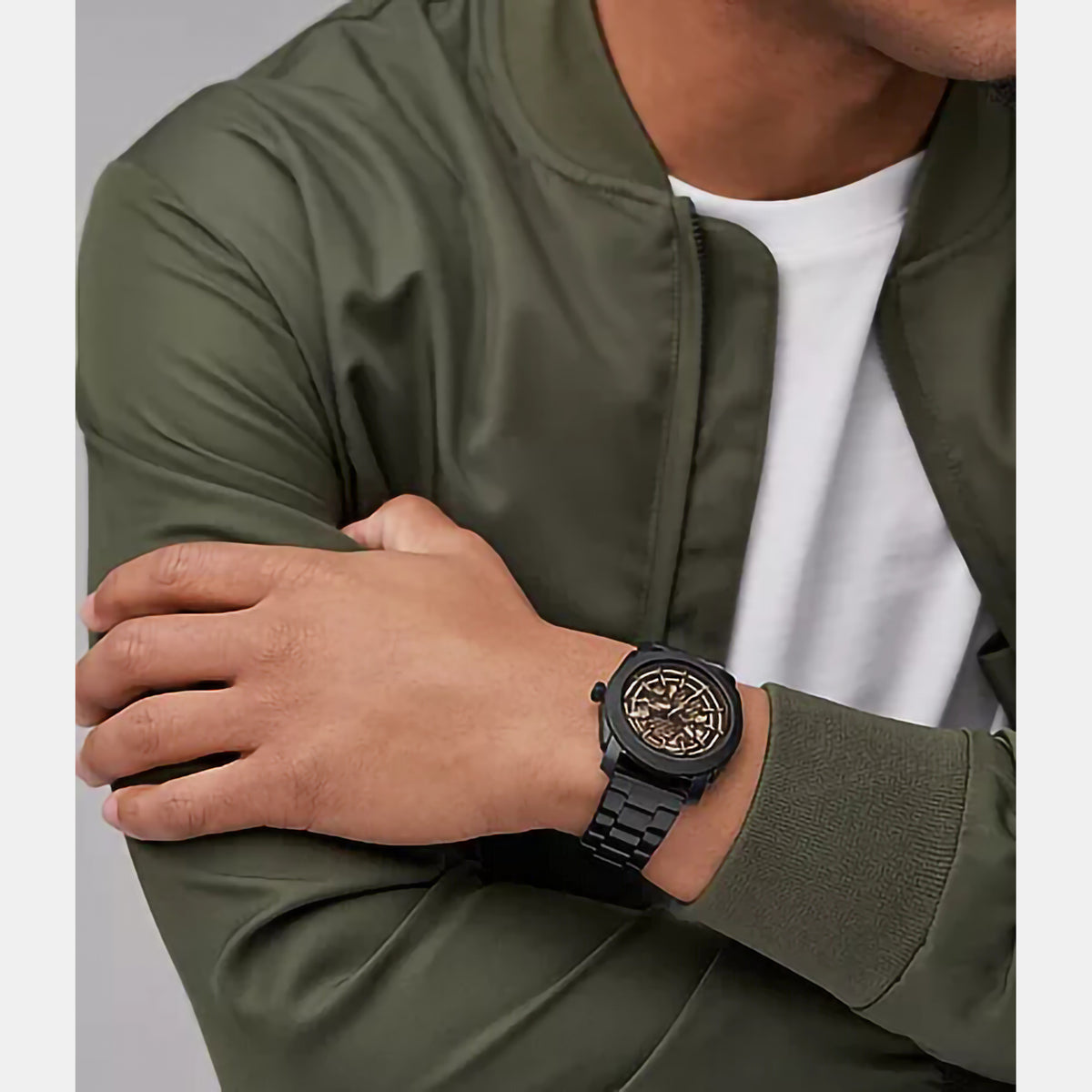 Fossil 45 mm Black Automatic watch