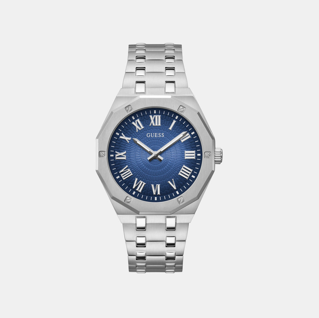 Guess Round Blue Analog watch