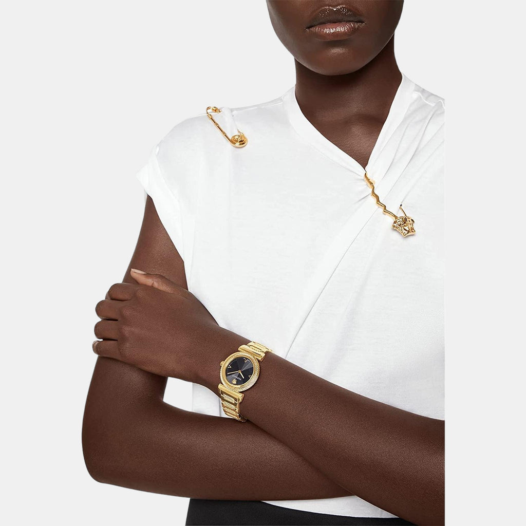 Versace Stainless Steel Black watch