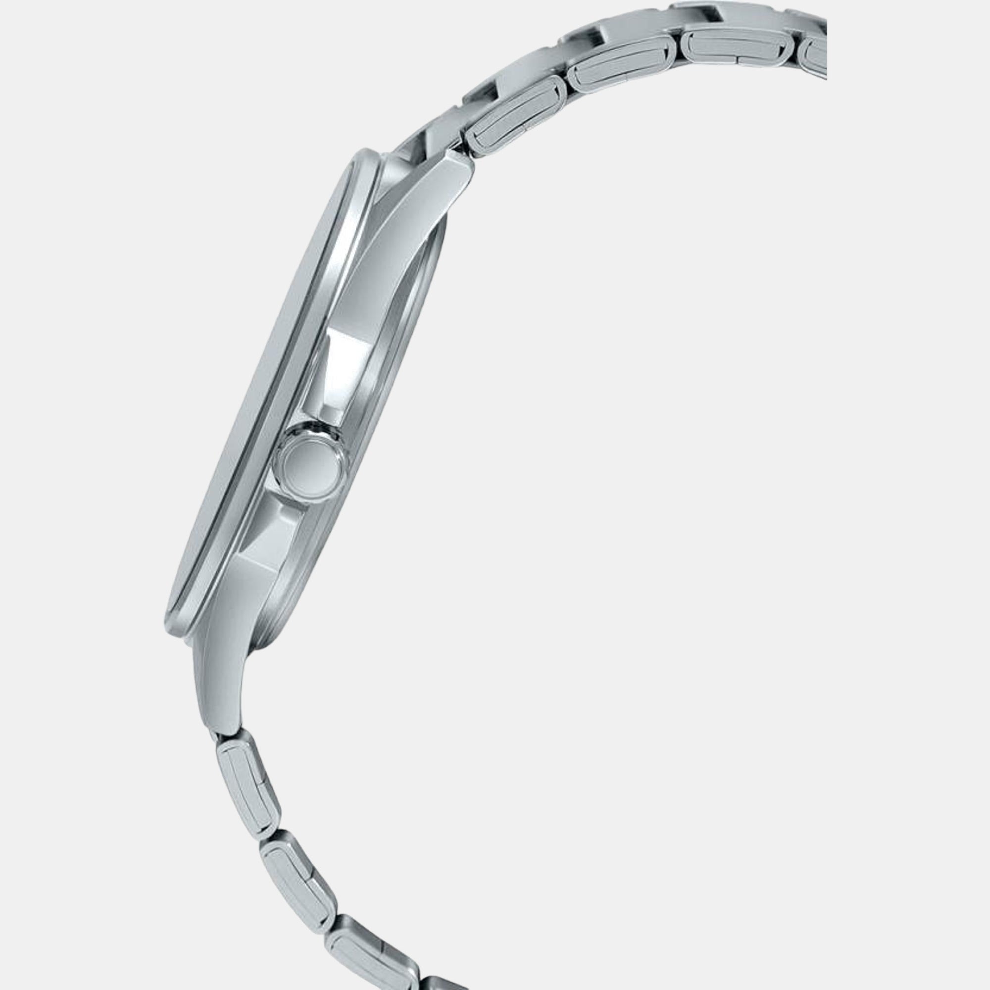 Enticer Men Quartz Black Dial Analog Stainless Steel Watch A2099