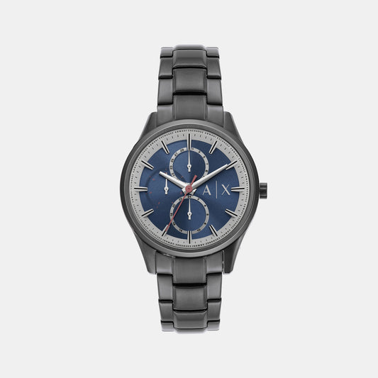 Male Blue Chronograph Stainless Steel Watch AX1871