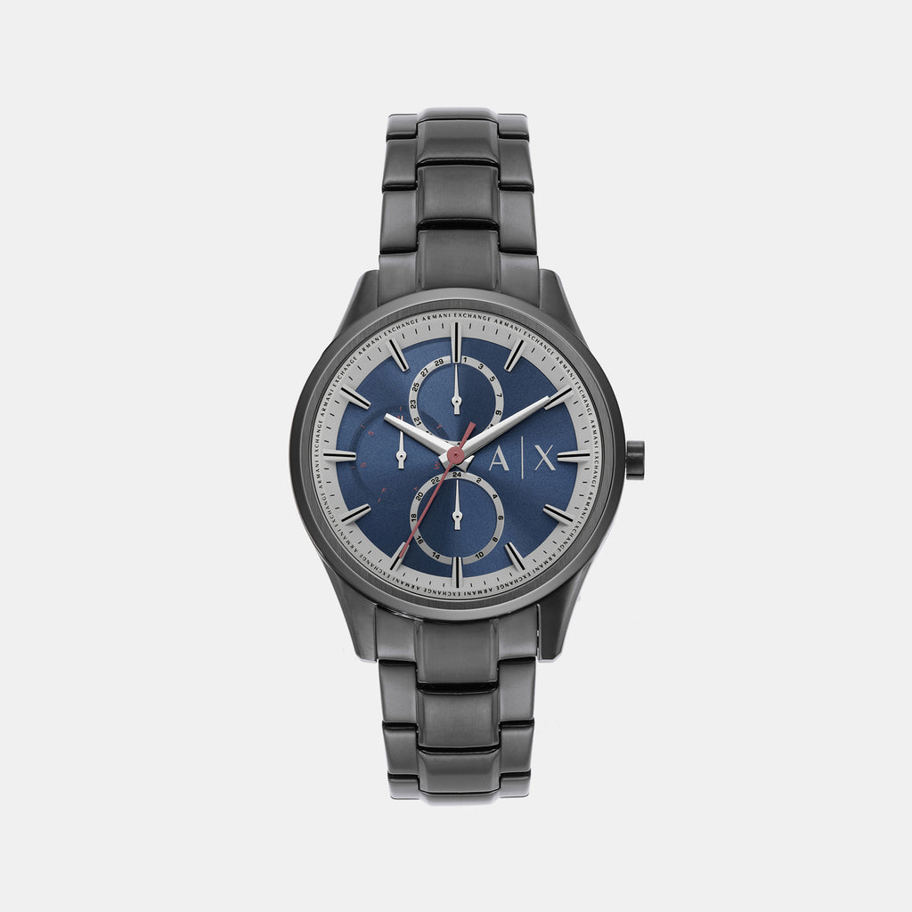 Armani Exchange Round Blue Chronograph watch