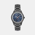 Armani Exchange Round Blue Chronograph watch