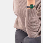 Women Quartz Green Dial Analog Stainless Steel Watch WW00033001L4