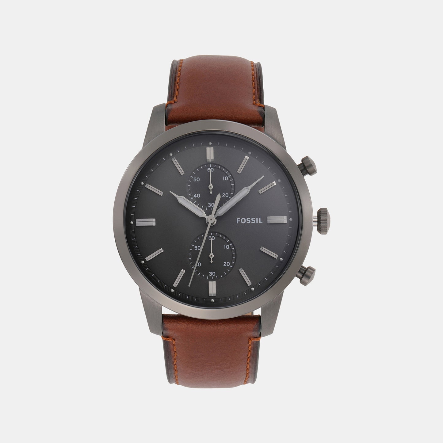 Male Grey Chronograph Leather Watch FS5522