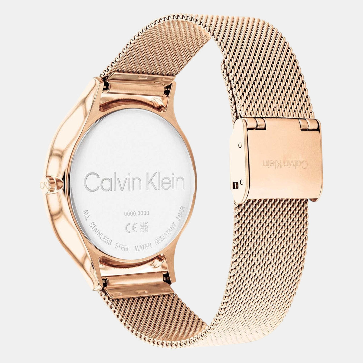 Timeless Women Quartz Rose Gold Dial Analog Mesh Watch 25200268