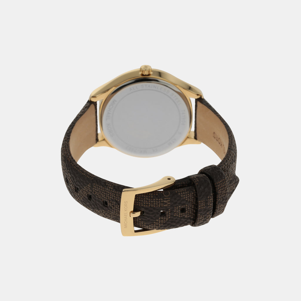 Michael Kors Leather Gold watch