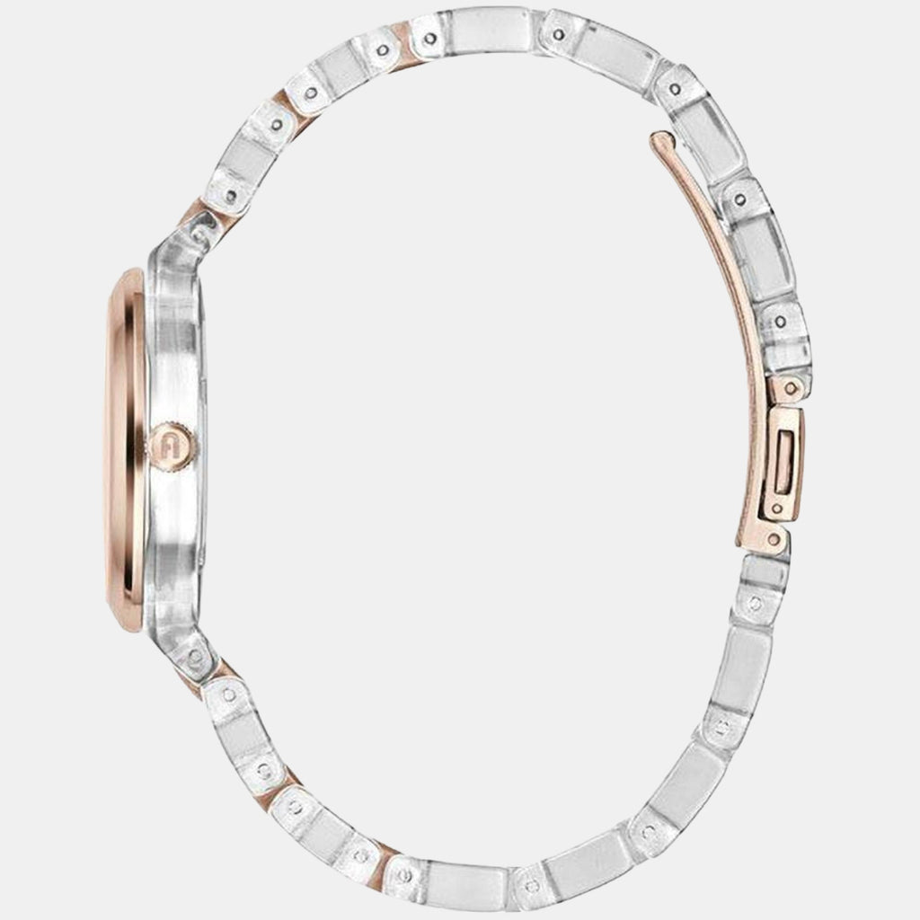 Women Quartz Silver Dial Analog Stainless Steel Watch WW00028004L3