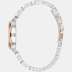 Women Quartz Silver Dial Analog Stainless Steel Watch WW00028004L3