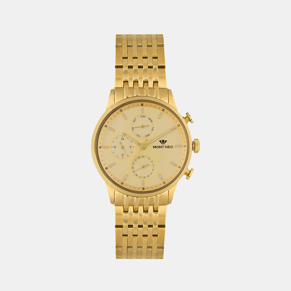 Mont Neo Round Champagne Chronograph watch