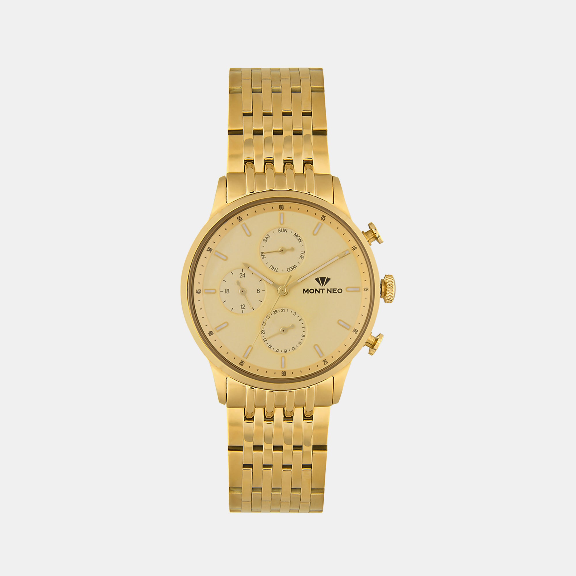 Mont Neo Round Champagne Chronograph watch