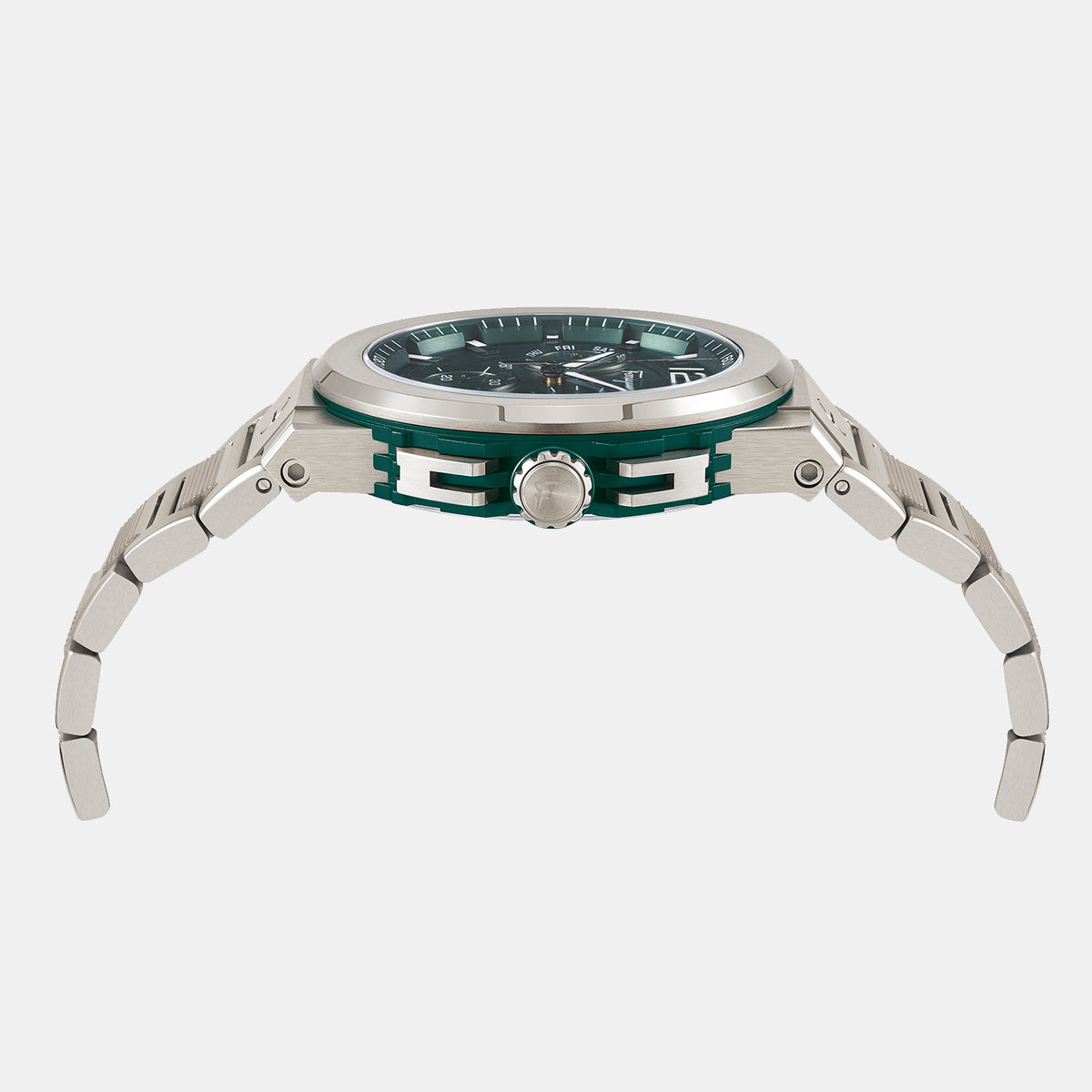 Ferragamo Men Round Green watch