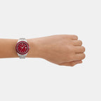 Emporio Armani Women Round Red watch