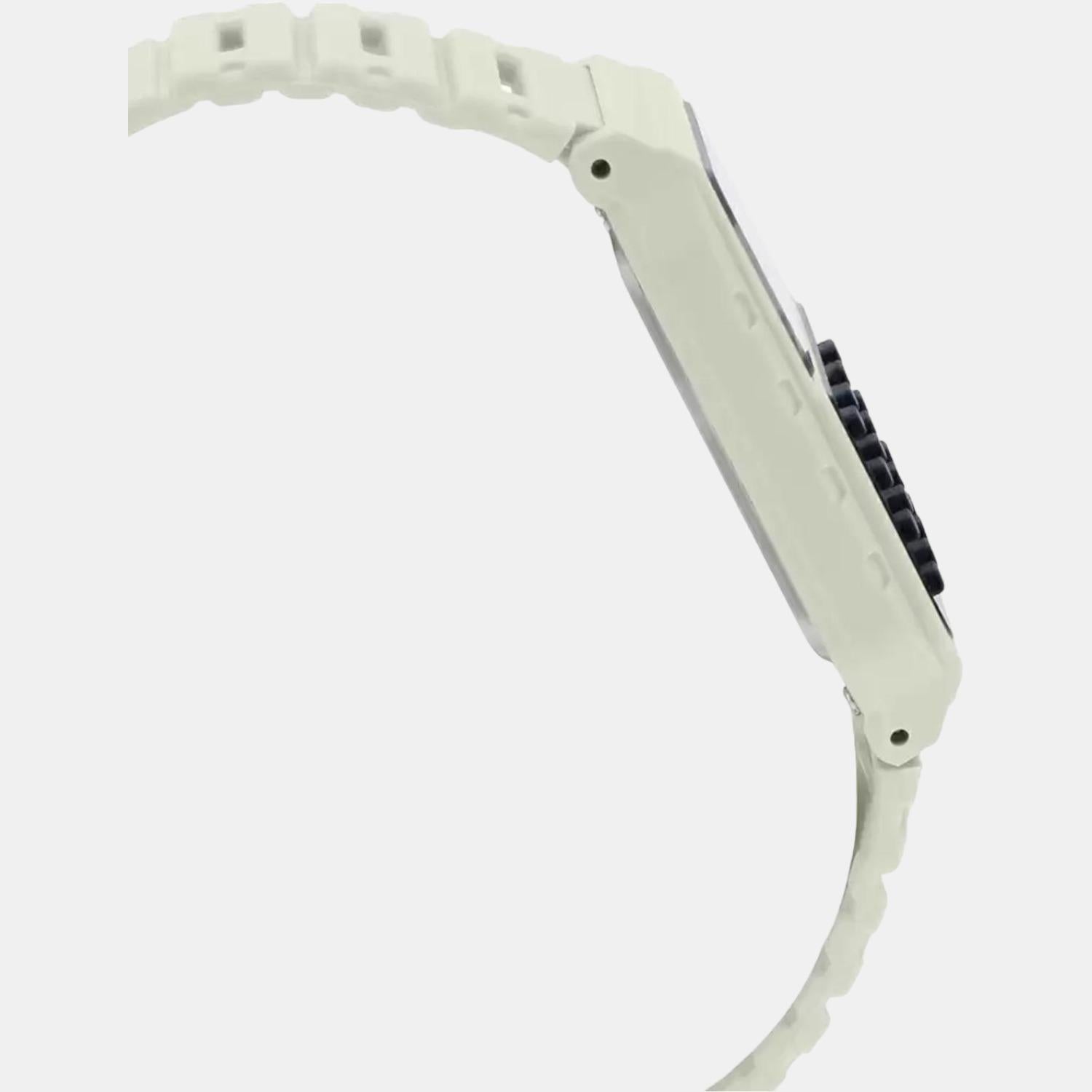 Casio Unisex Rectangular White watch