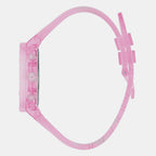 Women Quartz Pink Dial Analog Polyester Watch GW0438L2