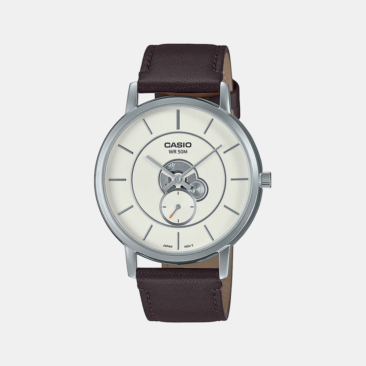 Casio Round White Analog watch