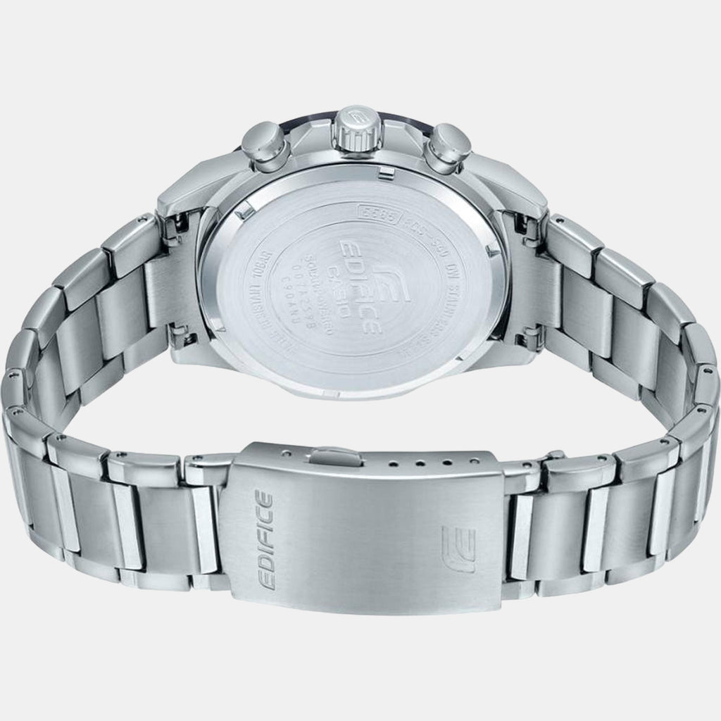 Edifice Men Quartz Black Dial Chronograph Stainless Steel Watch ED567