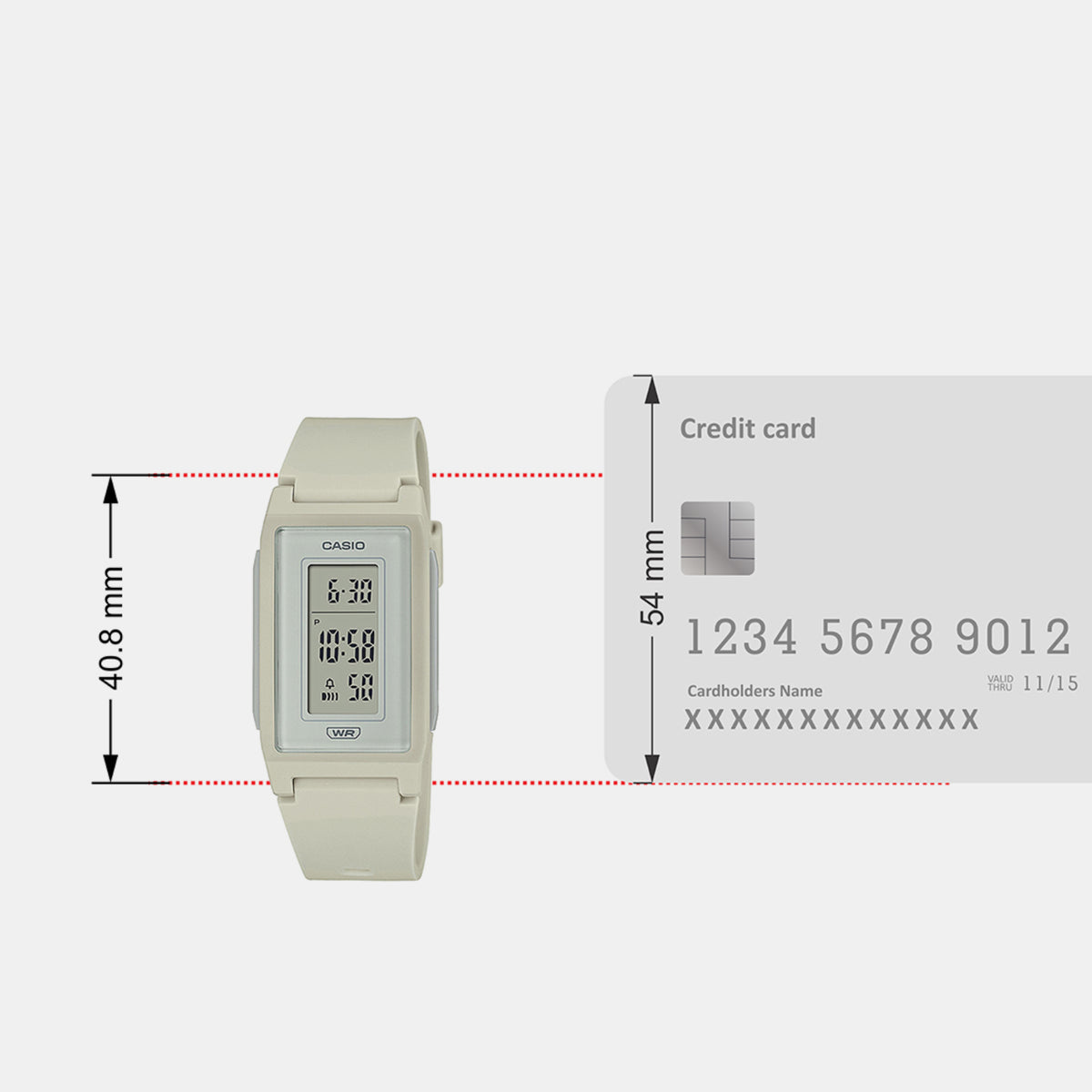 Casio Rectangular Quartz Digital Men watch