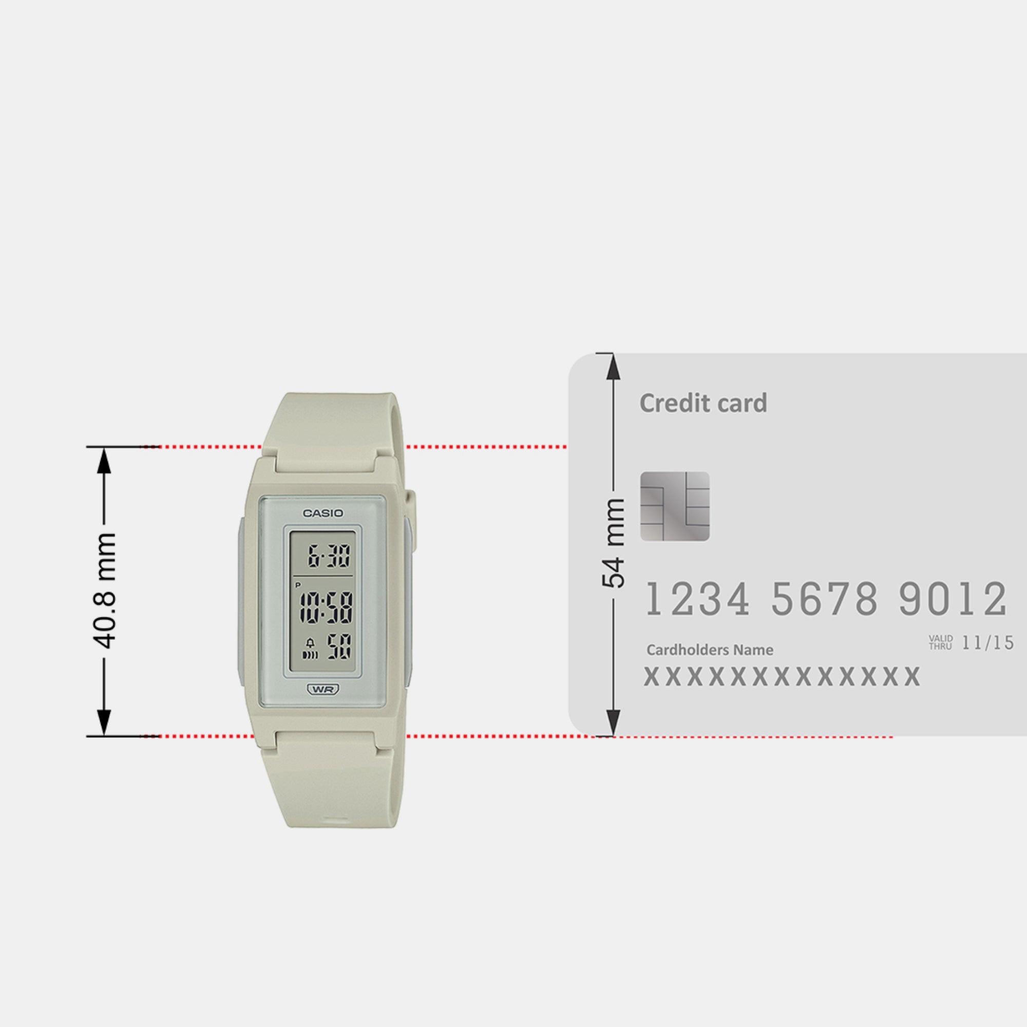 Casio Rectangular Quartz Digital Men watch