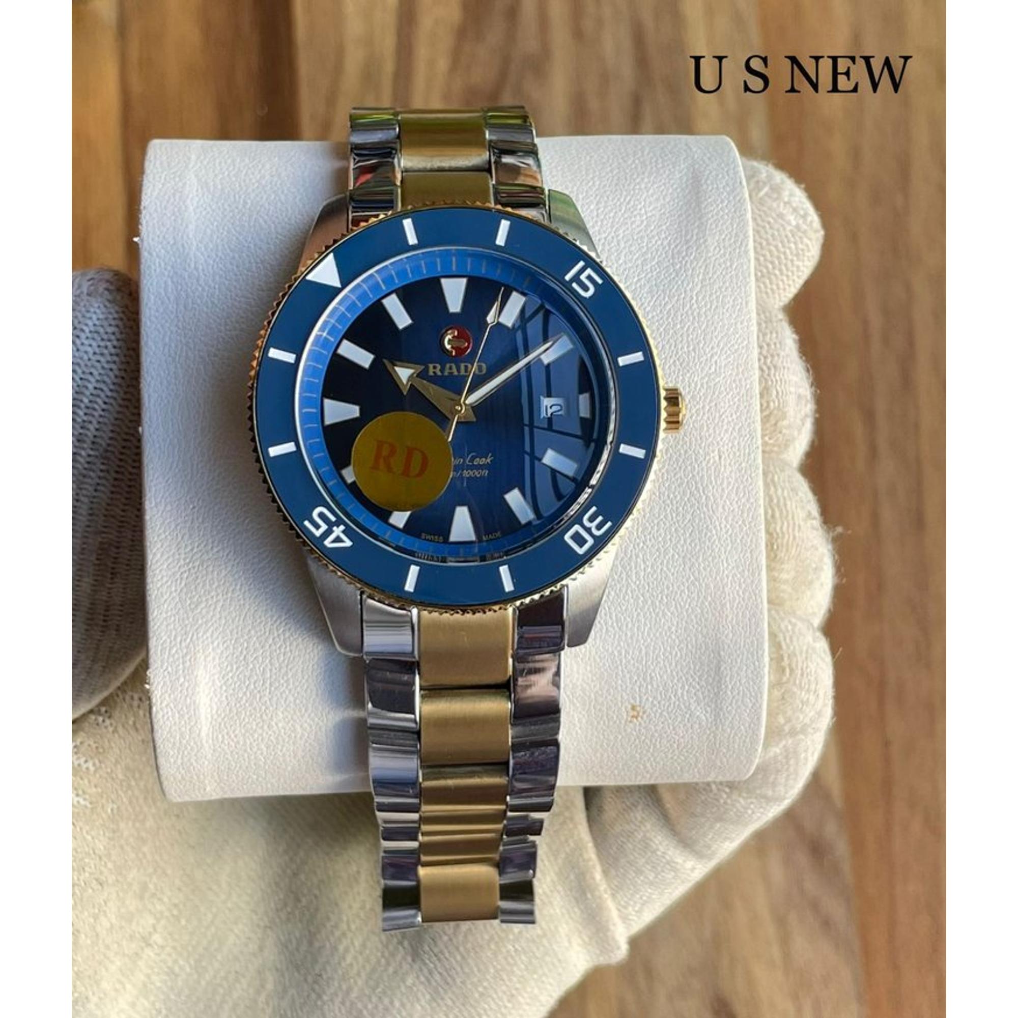 Captain Cook Men Automatic Blue Dial Analog Stainless Steel Watch R32137203