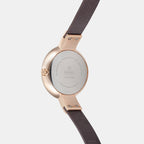 Obaku Women Round Brown watch