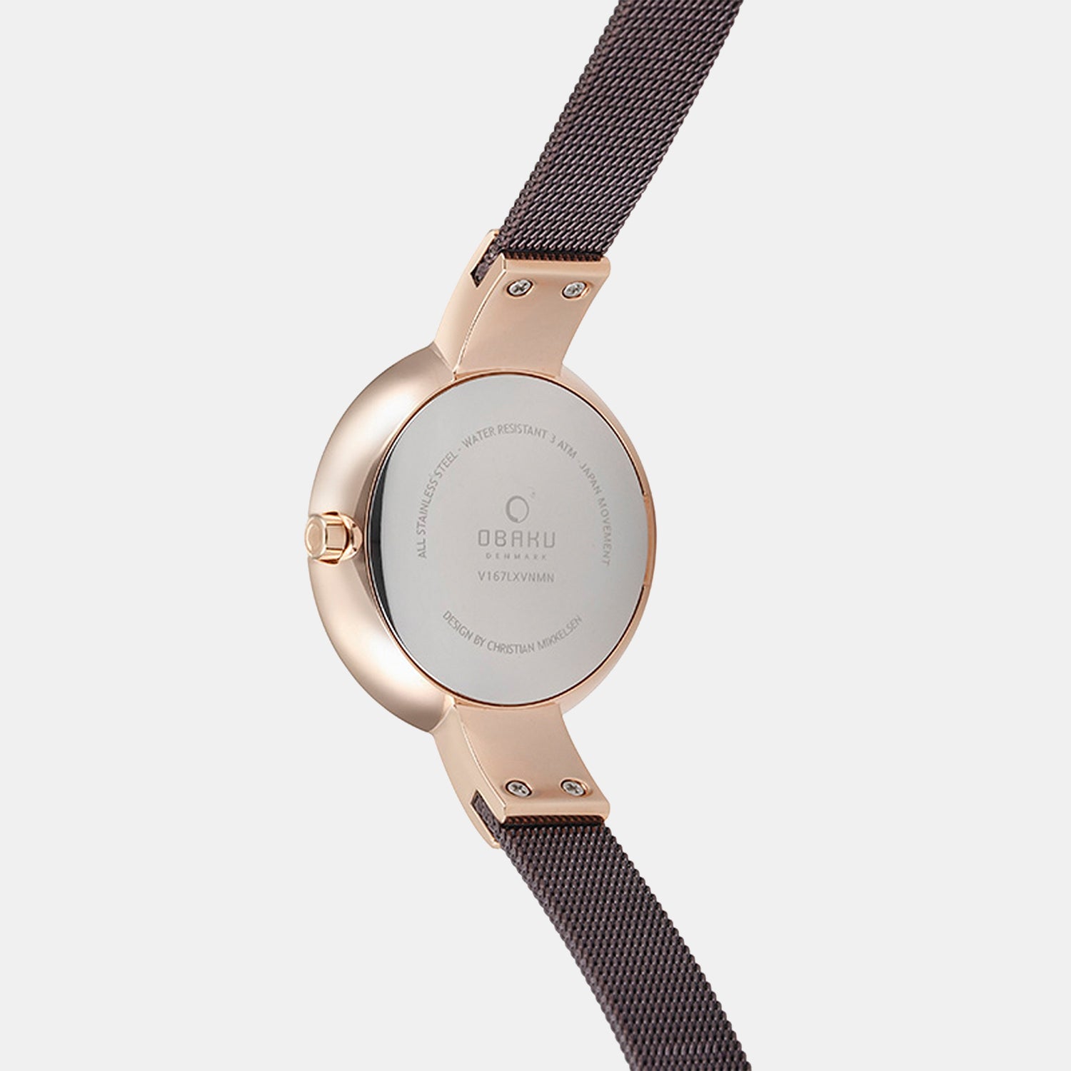 Obaku Women Round Brown watch